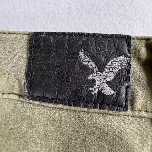 American Eagle Jegging 360 Super Stretch 35x28 Olive Skinny Jeans Womens 8 - Picture 10 of 10